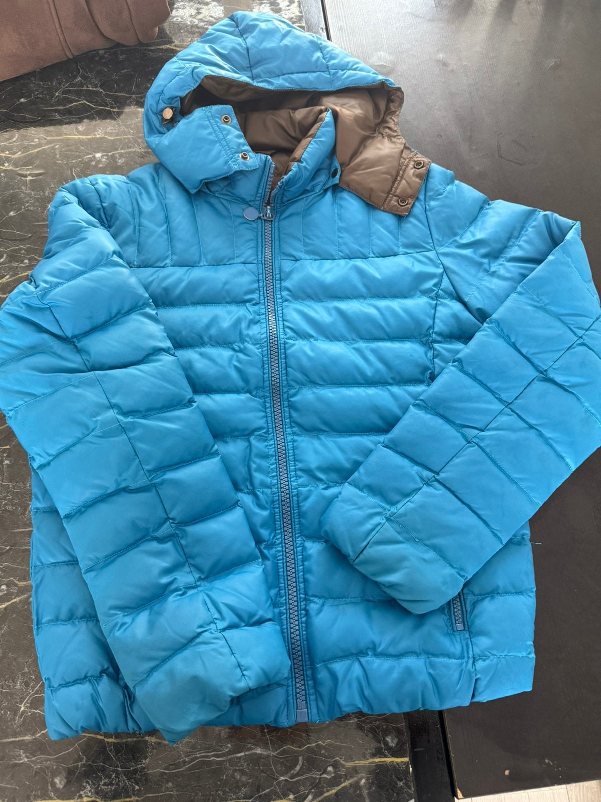 Veste bleu capuche detachable, Enlèvement ou Envoi, Comme neuf