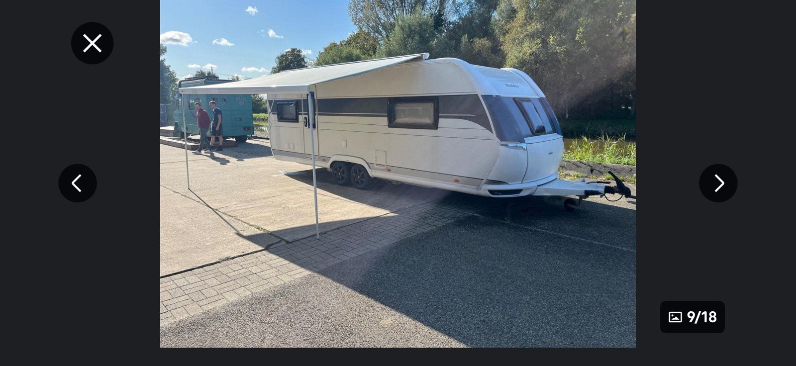 Hobby 650 ufF, airco, mover, luifel, airtent, Jusqu'à 4, 6 à 7 mètres, Lit Queen size, Hobby