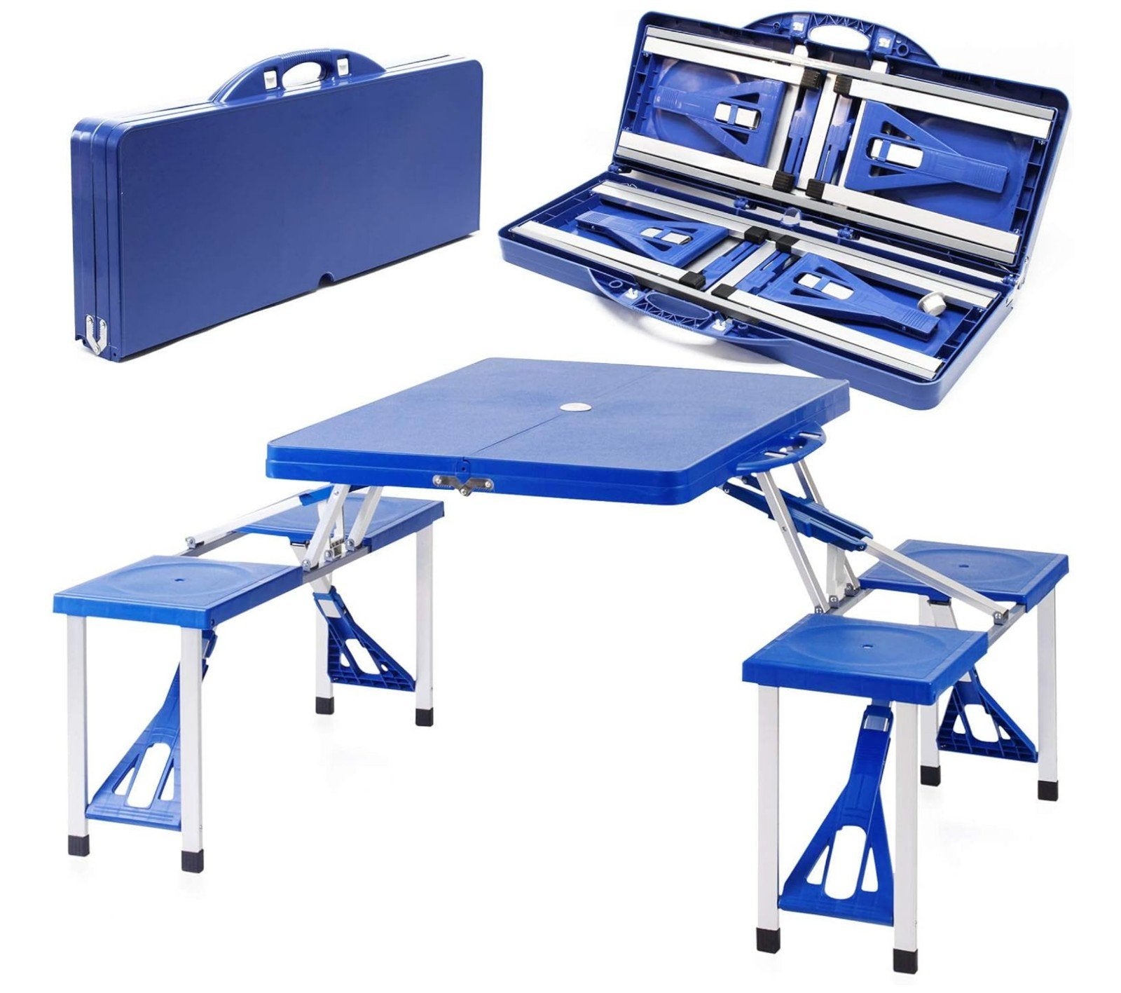 Picknicktafel en 4 stoelenset in box, Ophalen