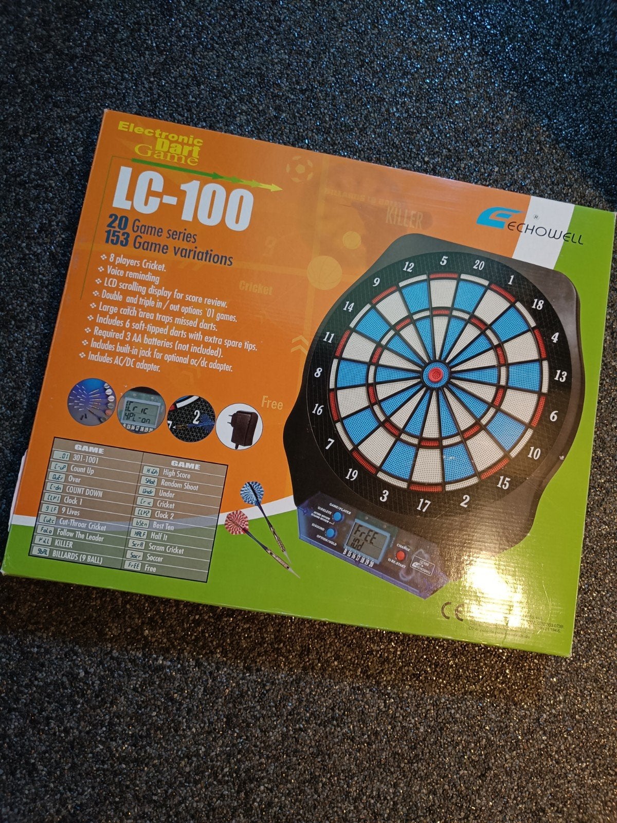 elektronisch dart bord, Enlèvement, Utilisé, Cible de fléchettes avec fléchettes, Électronique