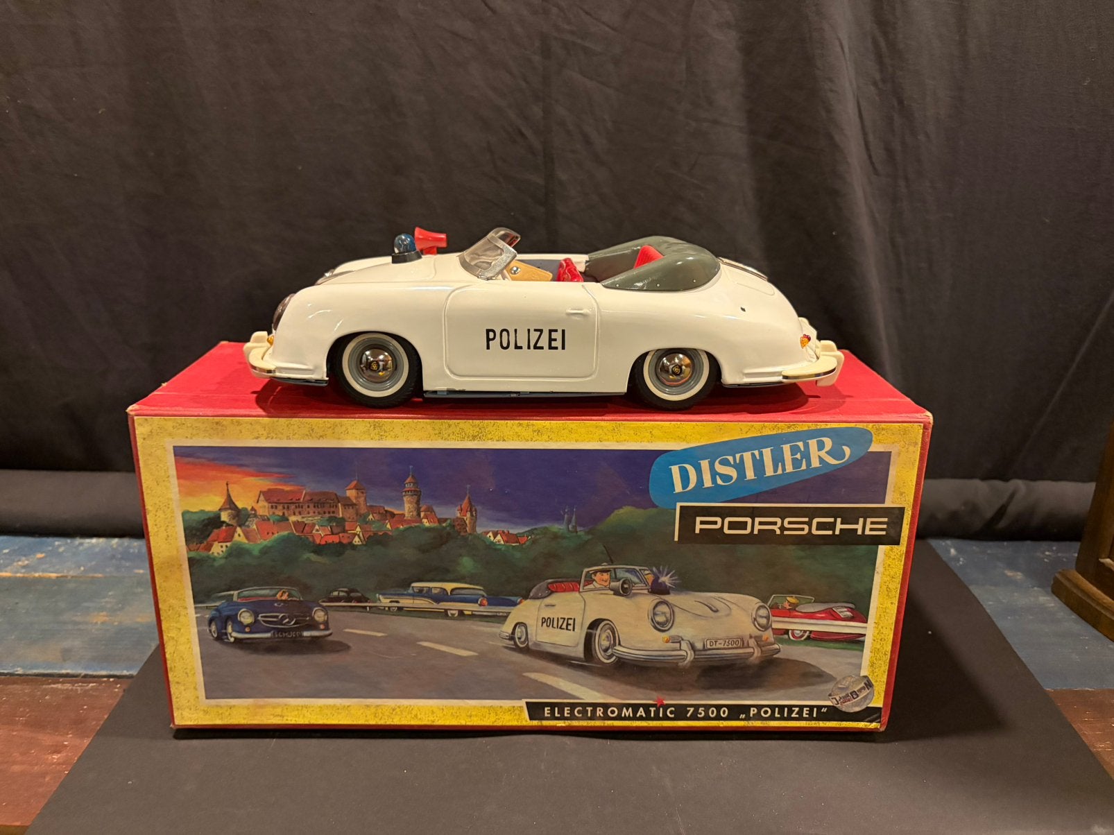 Porsche distler 7500 polizei, Antiek en Kunst, Ophalen of Verzenden