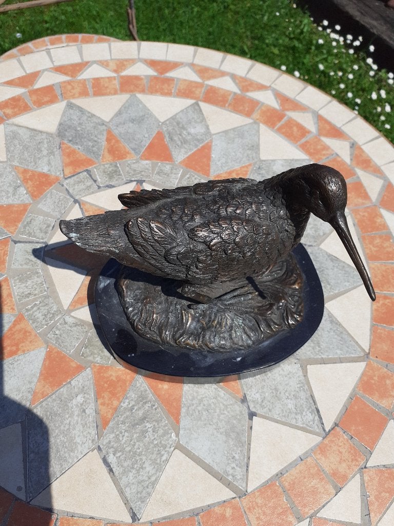 PRACHTIGE BRONZEN PLAAT OP MARMEREN SOKKEL, Antiek en Kunst, Ophalen of Verzenden, Brons