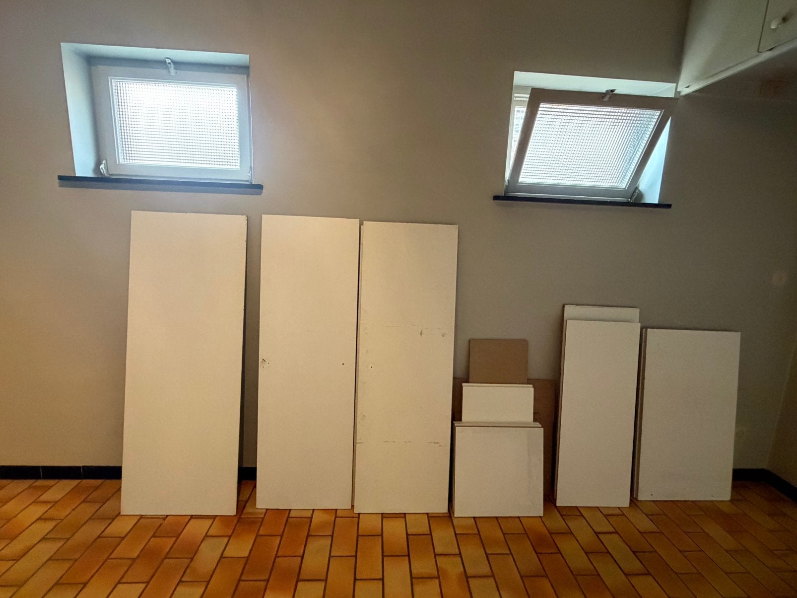 Melamine platen - GRATIS, Doe-het-zelf en Bouw, Ophalen, Gebruikt