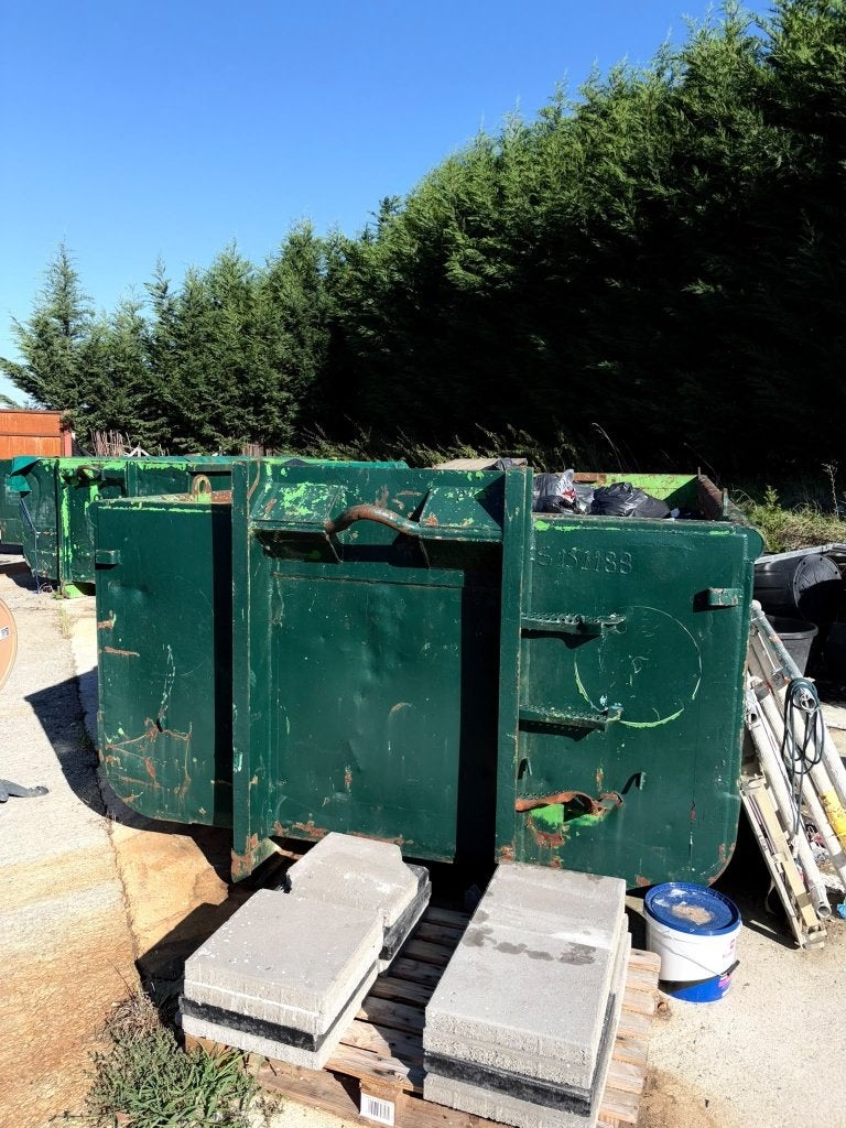 3 containers avec porte a vendre, Enlèvement, Utilisé, Fer