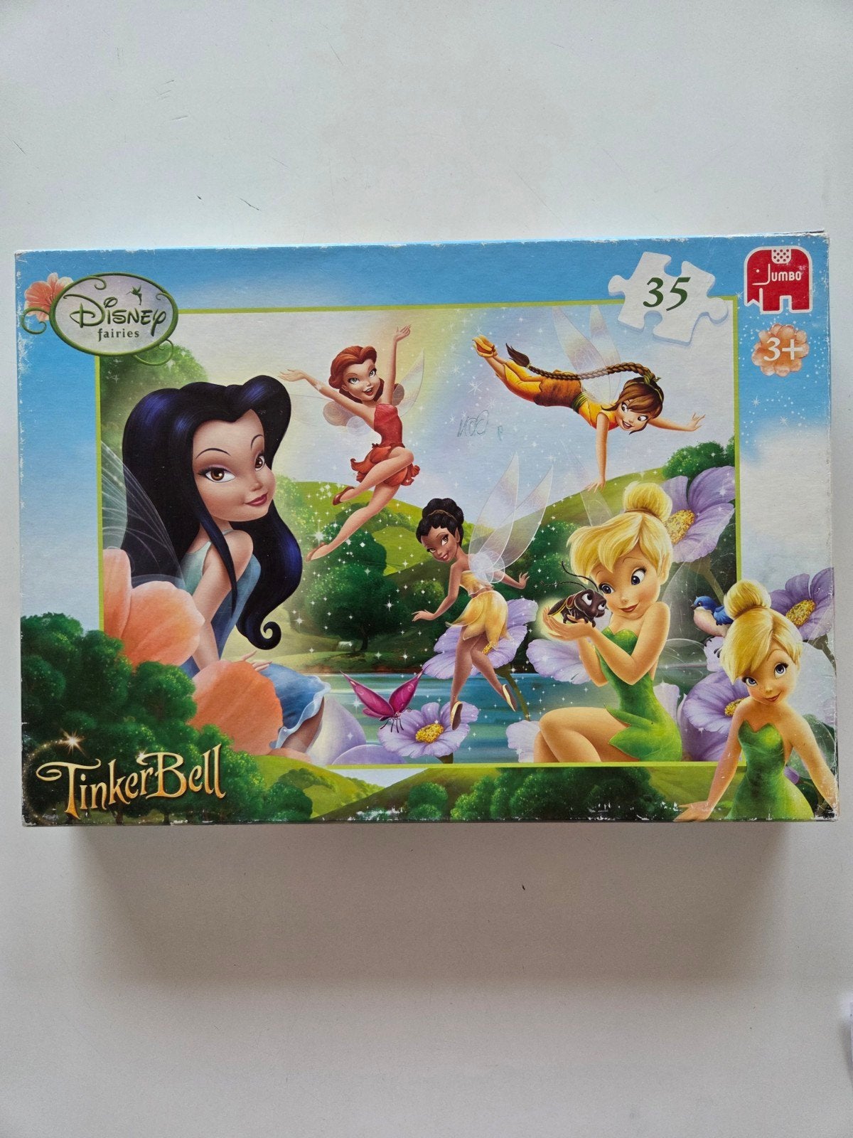 Puzzel TinkerBell 35 stuks, Ophalen of Verzenden, Gebruikt