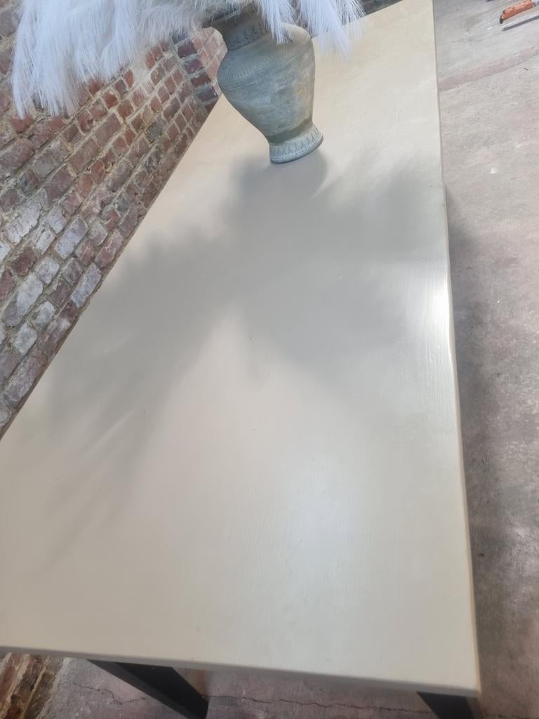 Table à manger en bois massif LIVRAISON GRATUITE, 200 cm ou plus, Comme neuf, Landelijk, Enlèvement