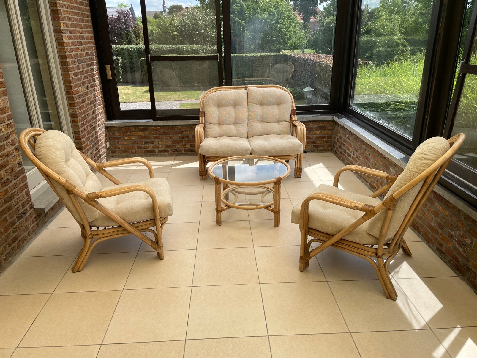 Chaise de jardin en rotin, Jardin & Terrasse, Rotin, Utilisé, Table d'appoint, Enlèvement