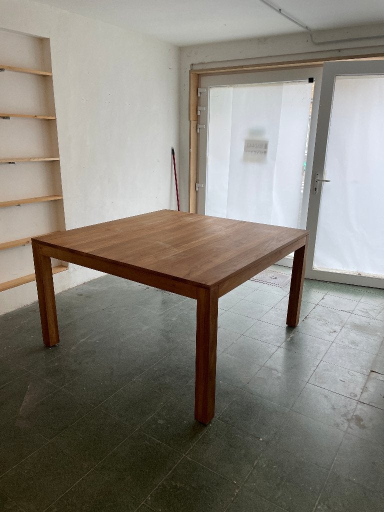 Tuintafel Teakhout, Ophalen, Gebruikt, Vierkant, Teakhout