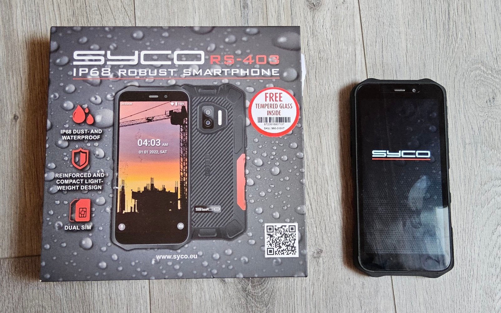Syco Robust smartphone, bijna nieuw met garantie, accessoire, Ophalen of Verzenden