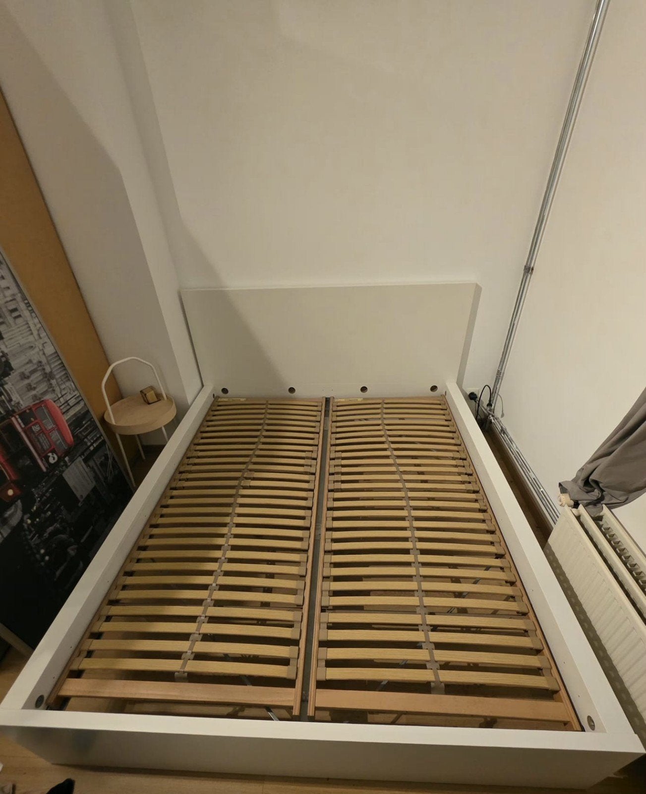 Lit IKEA MALM 160x200 cm + 2 sommiers, Enlèvement, Utilisé, 200 cm, Deux personnes