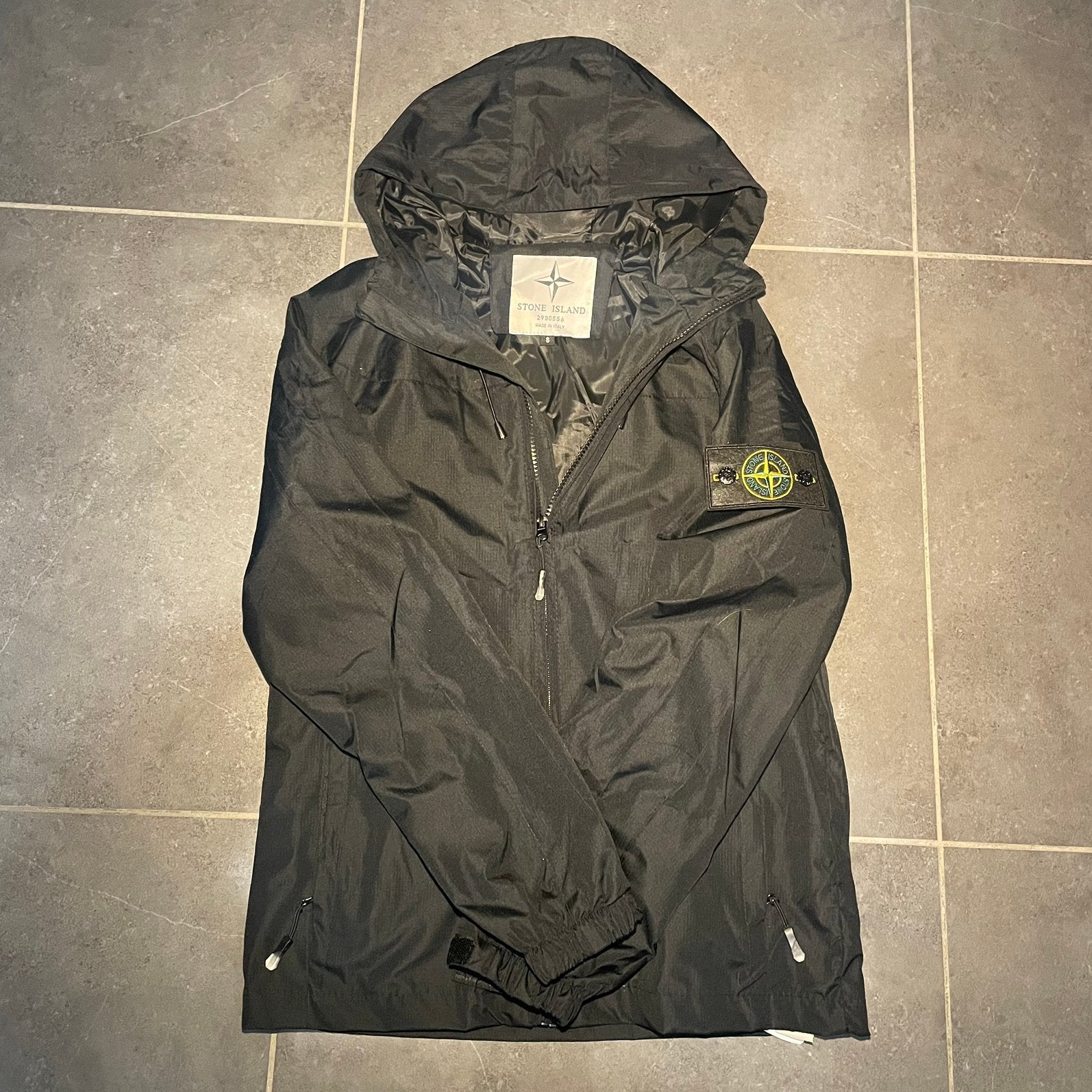 Stone Island Softshell Jas Zwart – Origineel – Maat S, Verzenden, Zo goed als nieuw, Maat 46 (S) of kleiner, Zwart