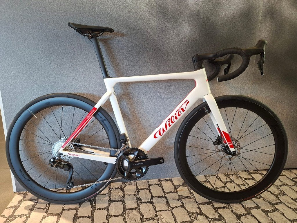WILIER FILANTE SL 105 DI2 WHITE RED GLOSSY L (2025), Fietsen en Brommers, Ophalen, Nieuw, Carbon