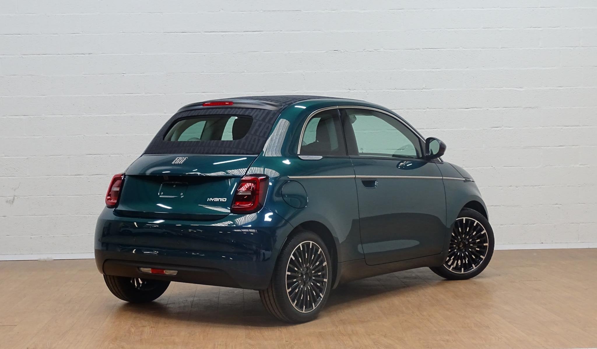 Fiat 500C 1.0 Hybrid LA PRIMA cabrio, Auto's, Voorwielaandrijving, 4 zetels, Stof, Gebruikt