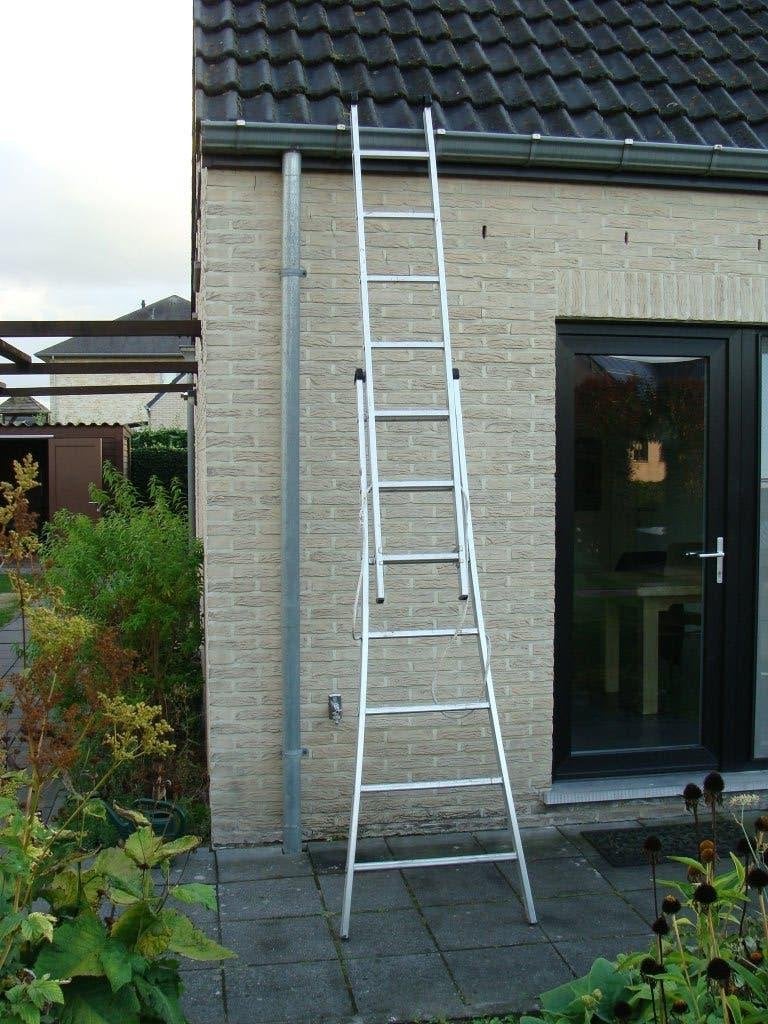 Aluminium ladder, Ophalen, Gebruikt, Ladder, Opvouwbaar of Inschuifbaar