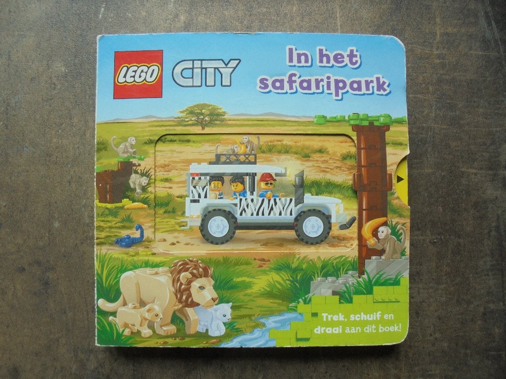 Lego Book Lego City In Het Safaripark (zie foto's) !!LEZEN!!, Ophalen of Verzenden, Gebruikt, Lego, City