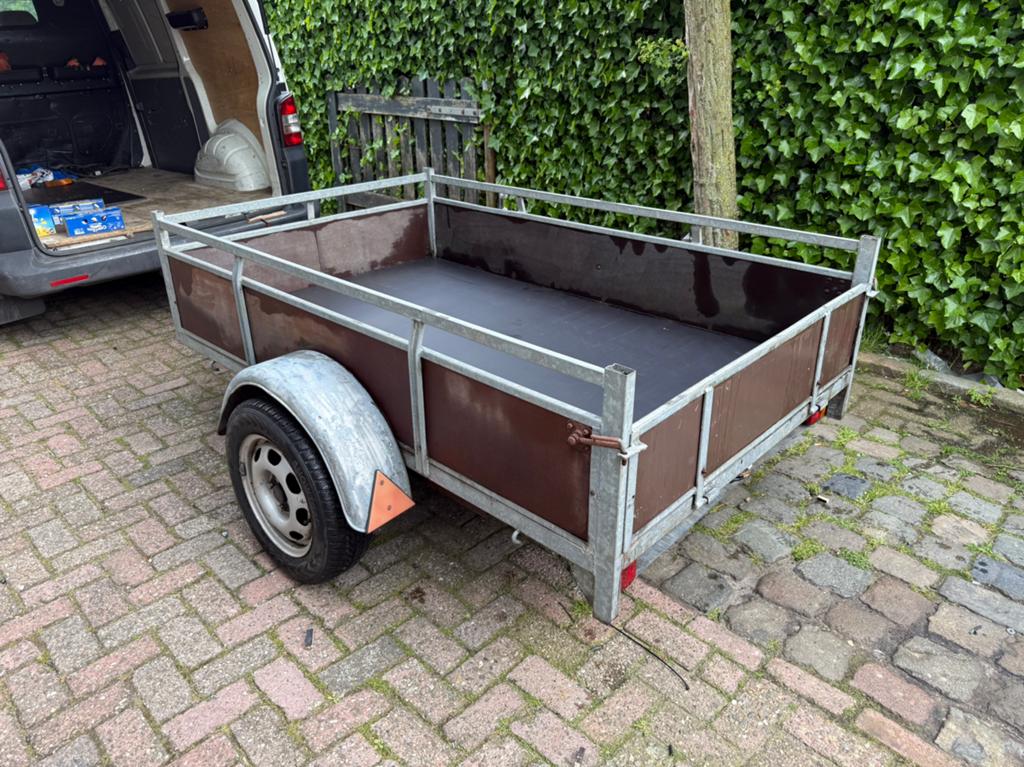 Aanhangwagen te koop – 750 kg enkelas, gegalvaniseerd, Auto diversen, Aanhangers en Bagagewagens, Zo goed als nieuw, Ophalen