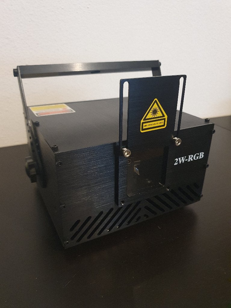 2 watt RGB full diode 25K ILDA color laser projector 2000mW, Ophalen of Verzenden, Nieuw, Laser, Geluidgestuurd