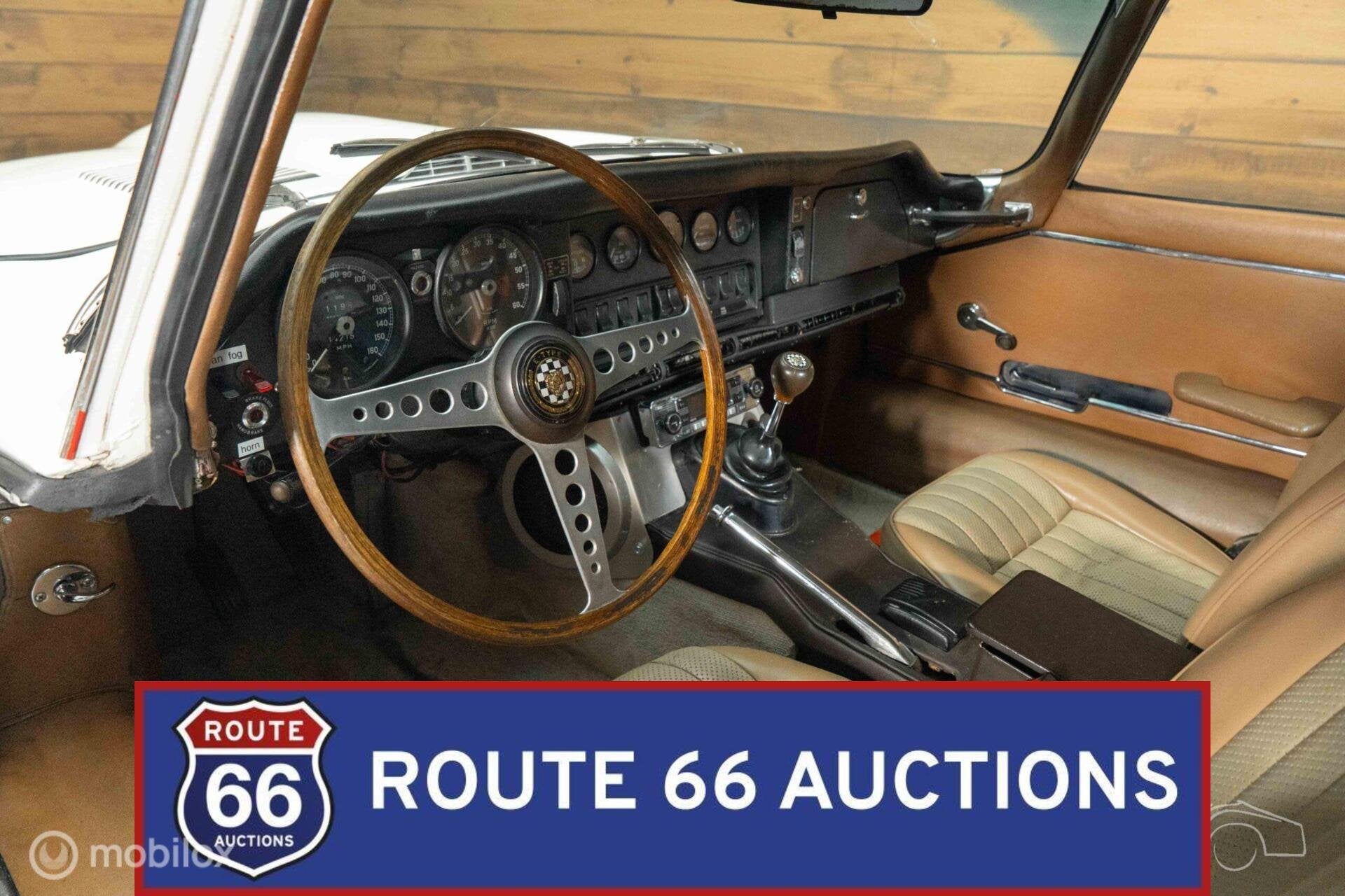 Jaguar E-Type Series 2 Coupe | 1969 | Route 66 Auctions, Zwart, Bedrijf, Handgeschakeld, Overige carrosserie