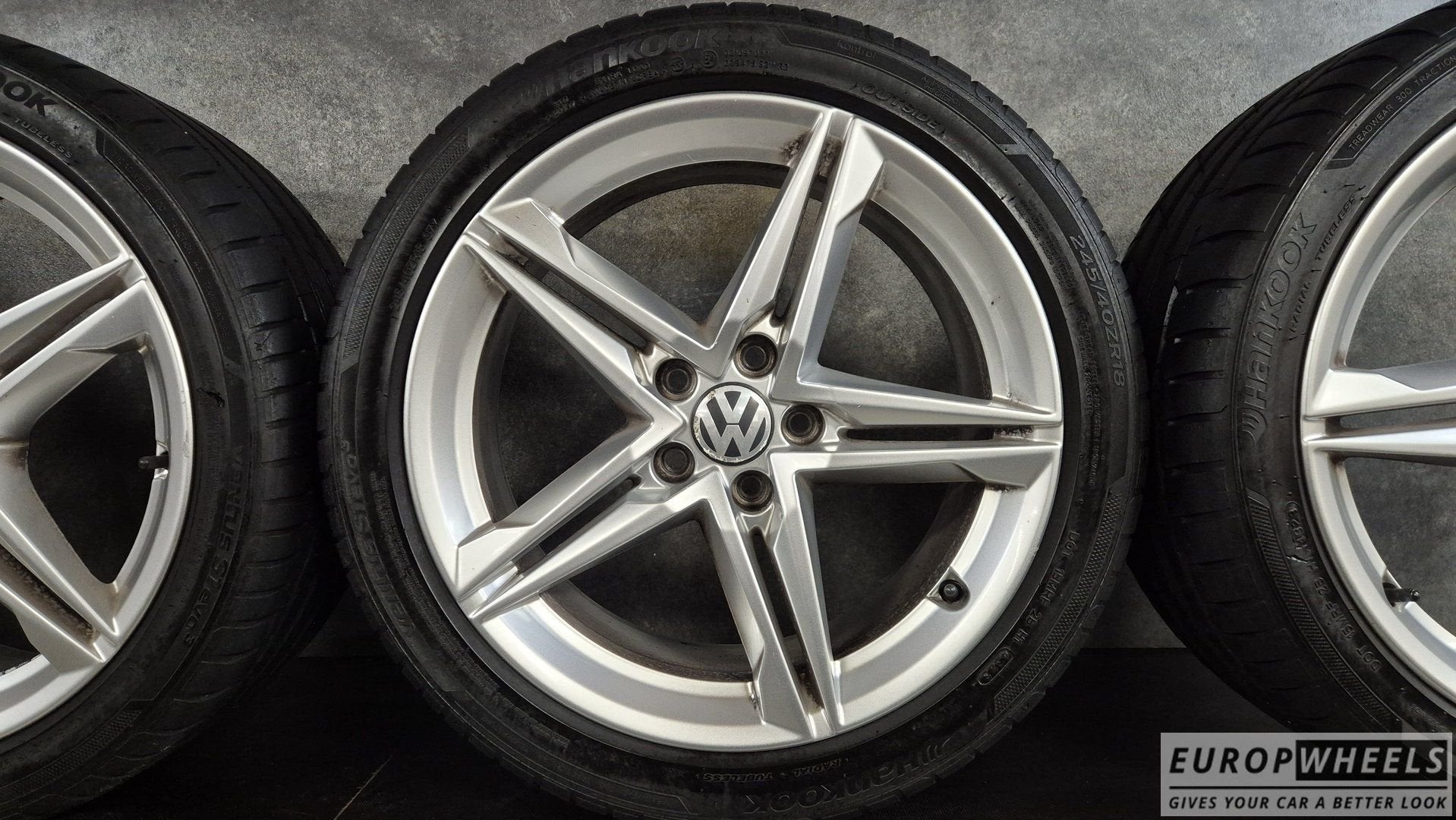 18 Inch VW Passat Sharan Velgen Hankook Zomerbanden Alhambra, Pneus et Jantes, 245 mm, Véhicule de tourisme, Pneus été