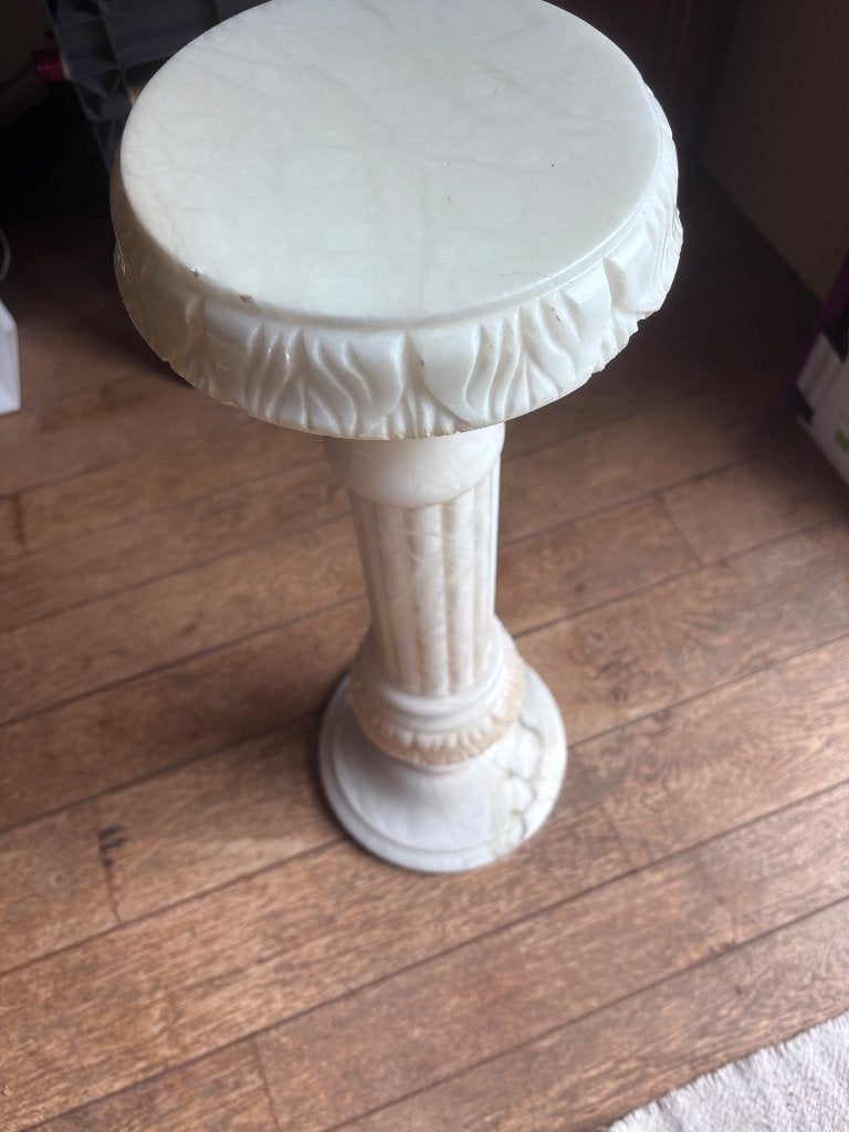 Colonne en albâtre blanche, Maison & Meubles, Enlèvement, Utilisé