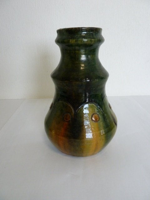 Keramiek vaas Vlaams Aardewerk Laigneil 23cm 1.6kg!, Ophalen of Verzenden