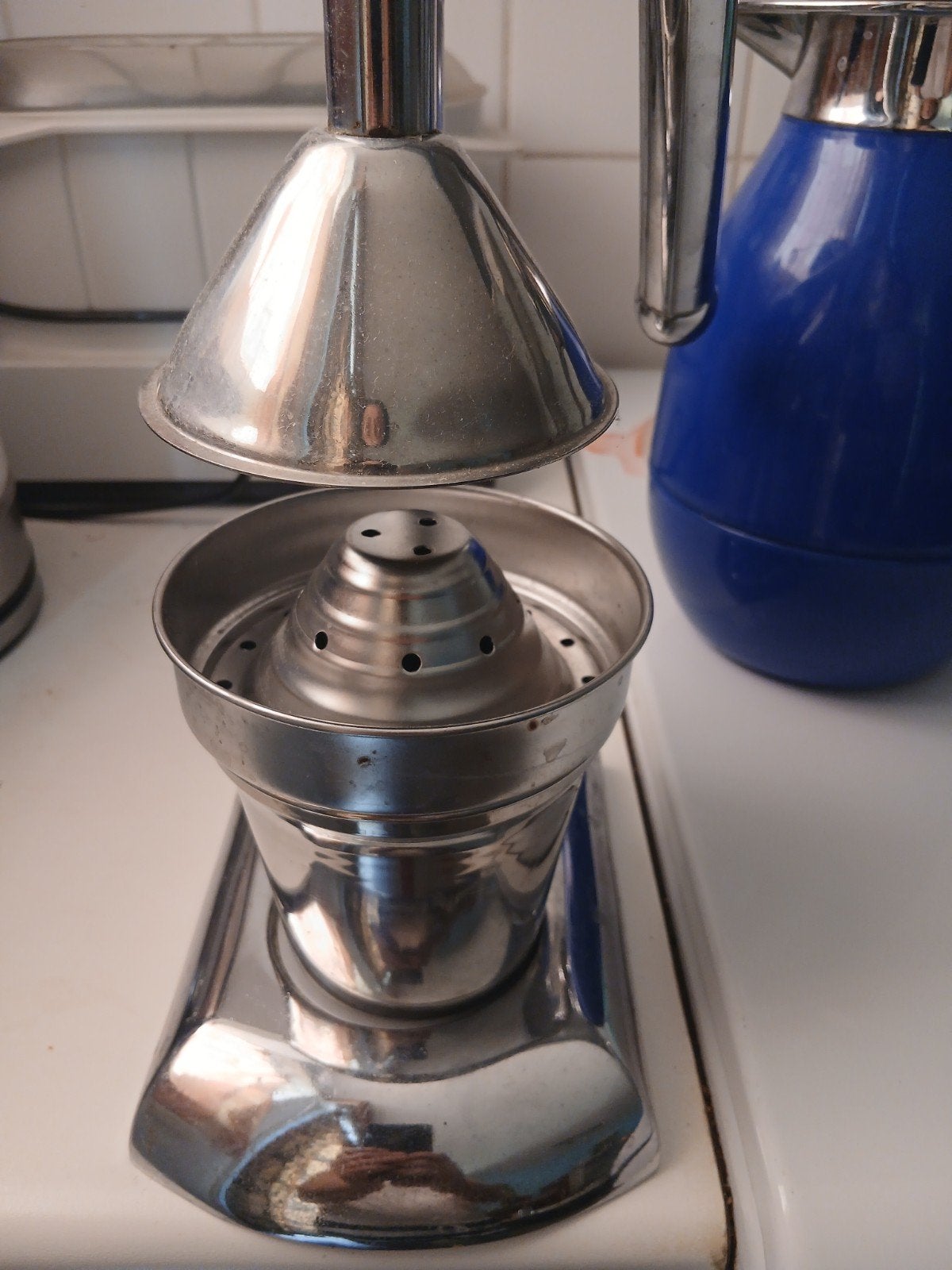 handmatige citruspers rvs, Ophalen