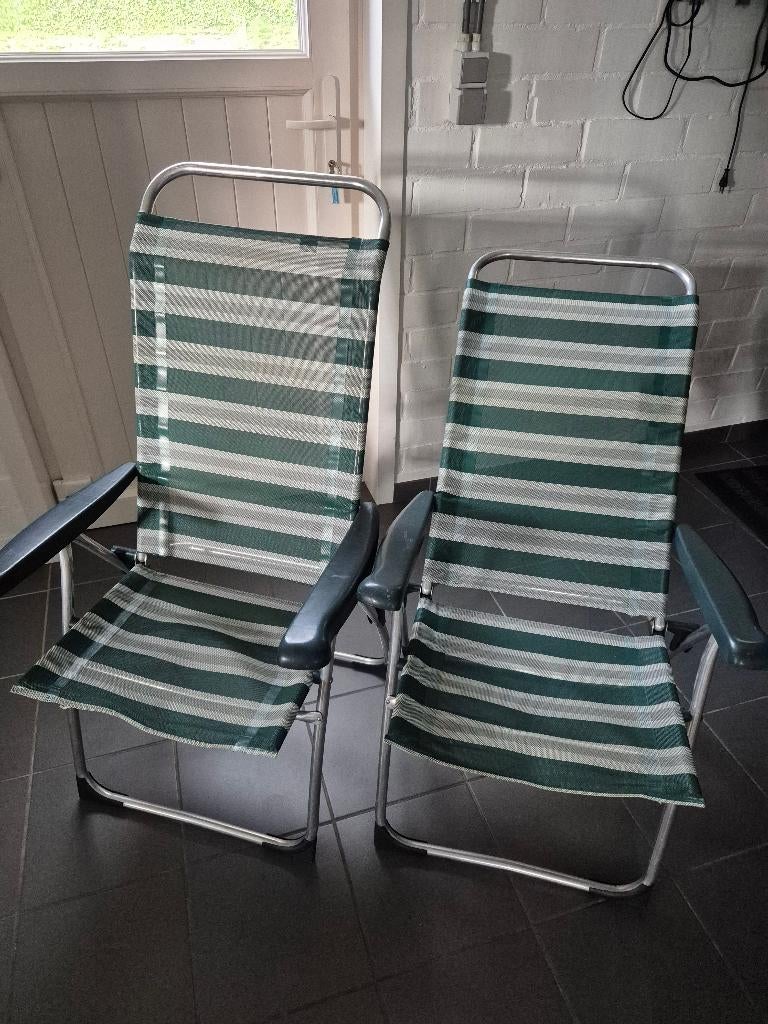 kampeerstoelen (2) + tafel, Caravans en Kamperen, Ophalen
