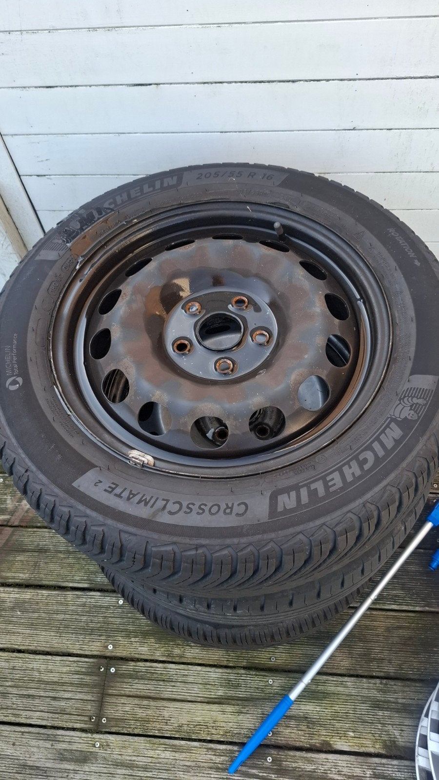 16" stalen velgen VW 5x112 57,1, Auto-onderdelen, Ophalen, Band(en)