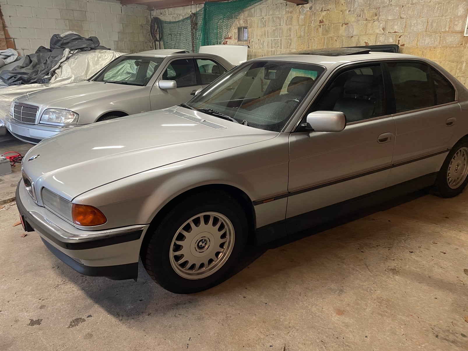 Bmw e38 728 van 10/1996 oldtimer, Autos, Cuir, Argent ou Gris, Achat, 4 portes