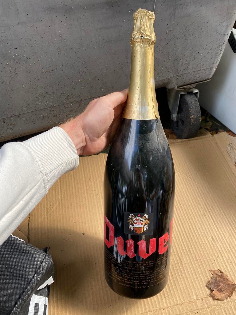Ancienne bouteille Duvel 3l, Verzamelen, Ophalen of Verzenden, Zo goed als nieuw