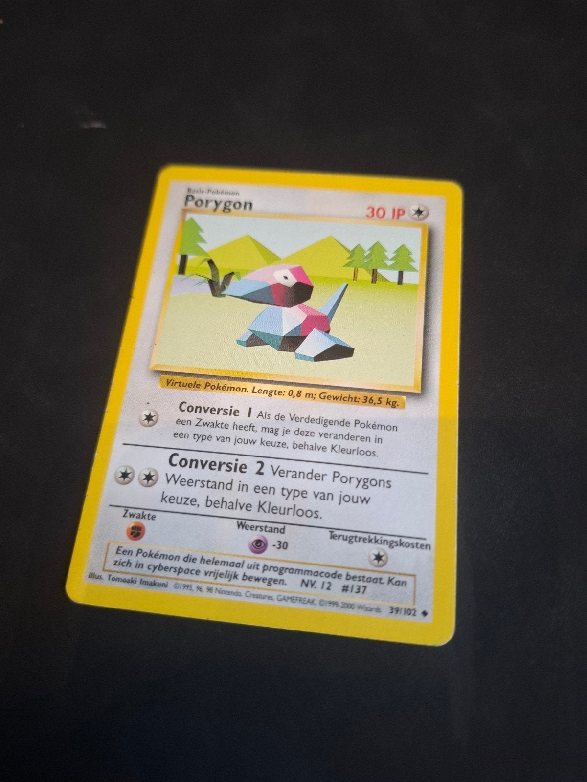 Porygon Pokémon Kaart - Basic Pokémon 30 IP, Ophalen of Verzenden