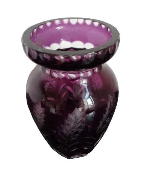 Vintage Baccarat kristallen vaas 26 cm., Antiek en Kunst, Antiek | Glaswerk en Kristal, Ophalen of Verzenden