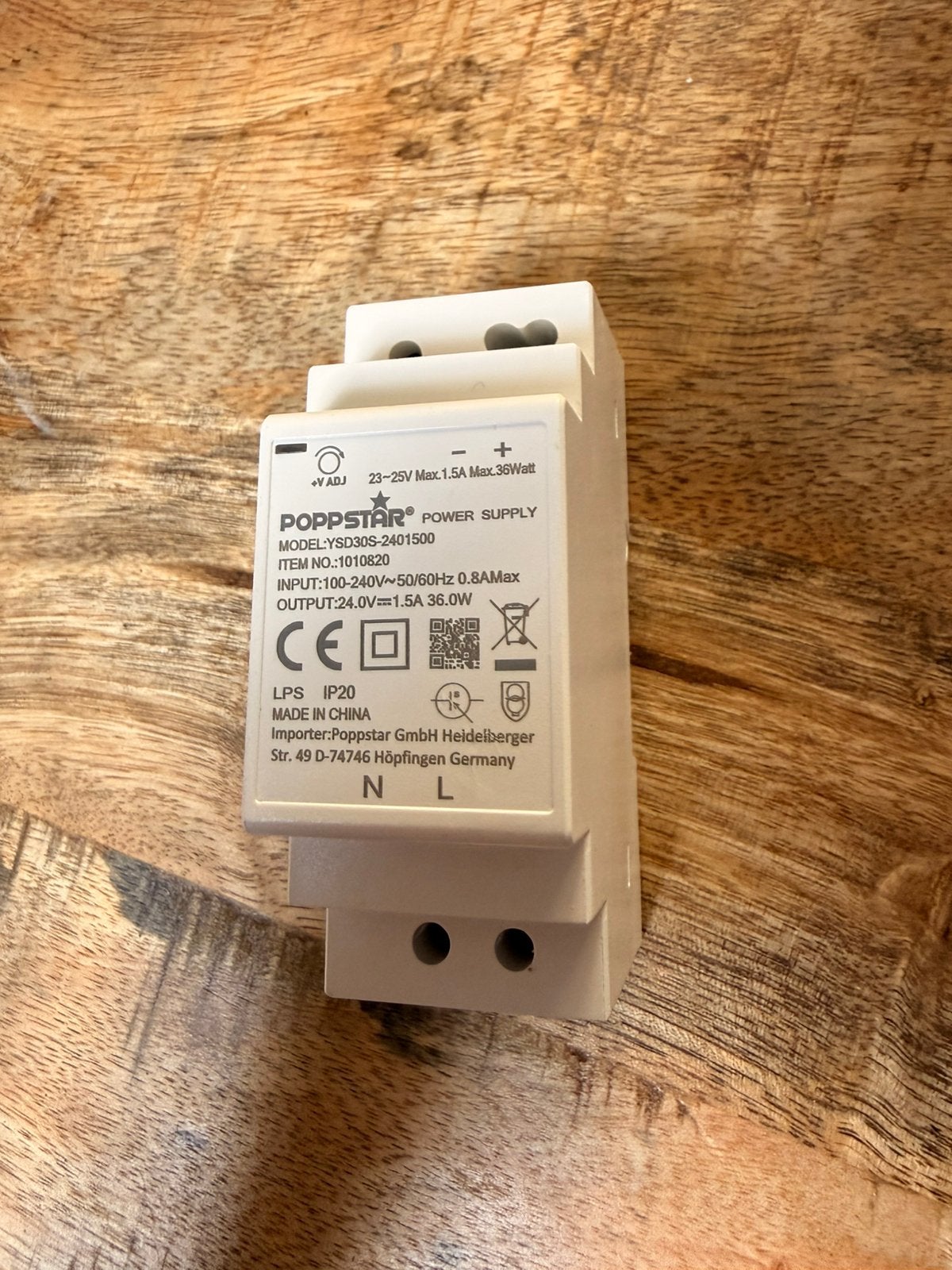 DIN transfo DC output 36w, Ophalen of Verzenden, Zo goed als nieuw