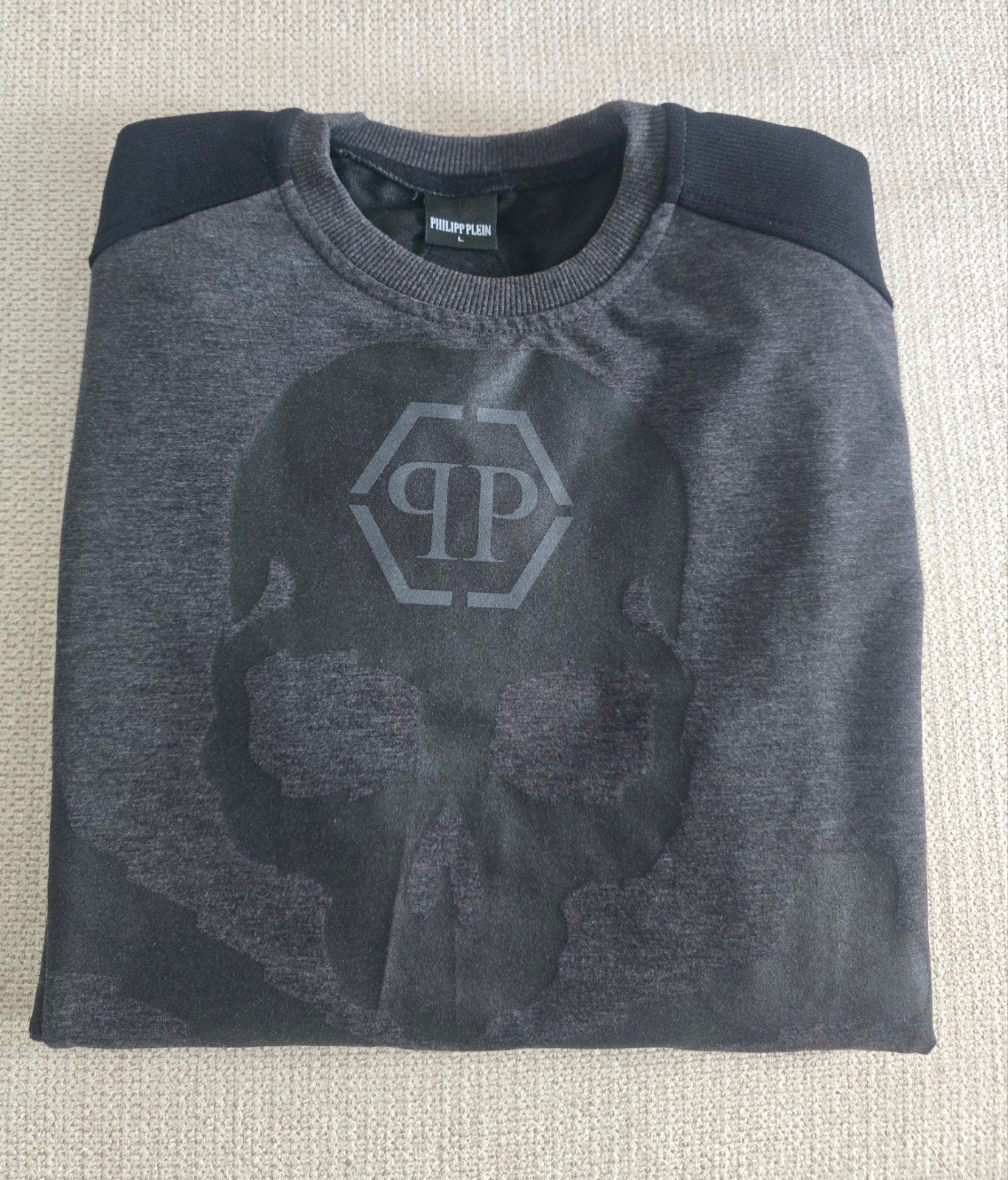 Philipp Plein trui, Kleding | Heren, Verzenden, Zo goed als nieuw, Maat 52/54 (L), Grijs