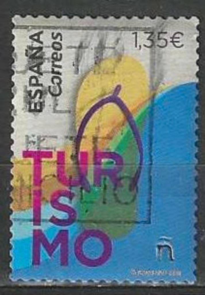 Spanje 2018 - Yvert 4926 - Toerisme - Strand en Zee (ST), Postzegels en Munten, Verzenden, Gestempeld