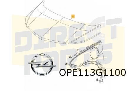 Opel Ampera-e motorkap (te spuiten) Origineel! 42549077, Auto-onderdelen, -, -, Opel, Nieuw