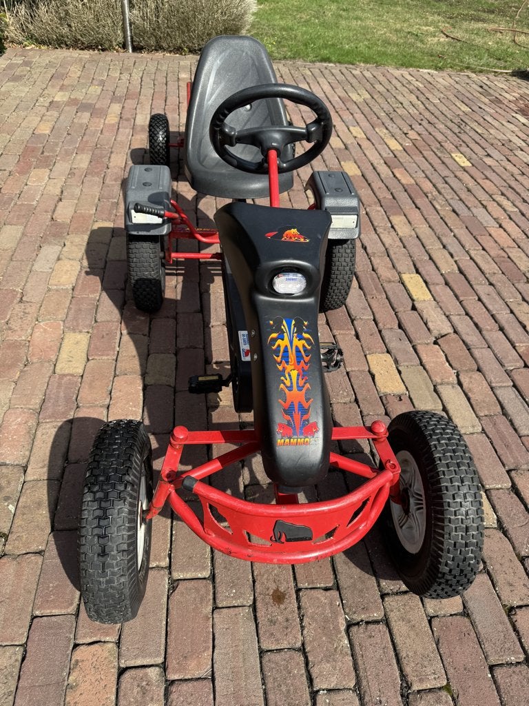 Mammoet gocart met aanhangwagen, Kinderen en Baby's, Ophalen, Gebruikt, Mammoet, Met kar of aanhanger