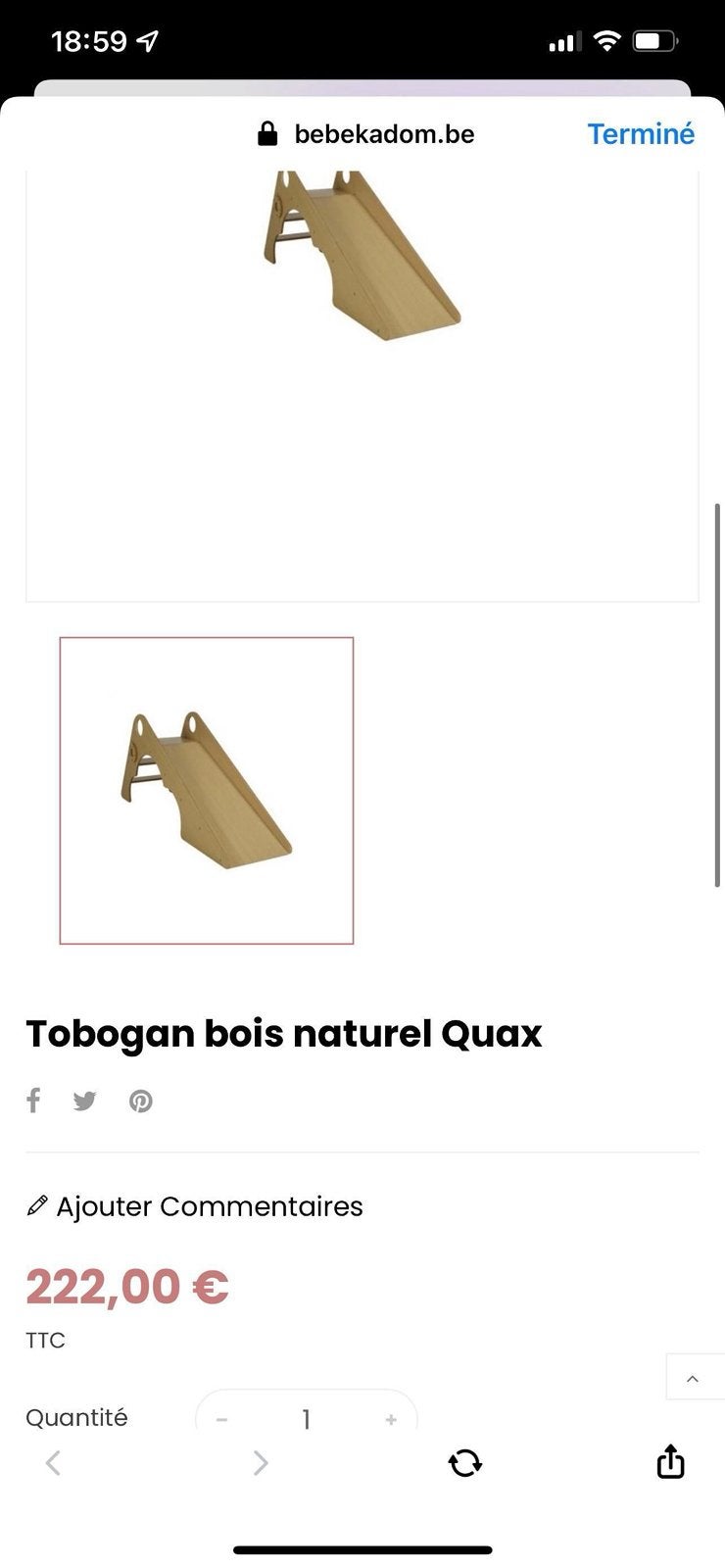 Toboggan enfants, Enlèvement, Comme neuf