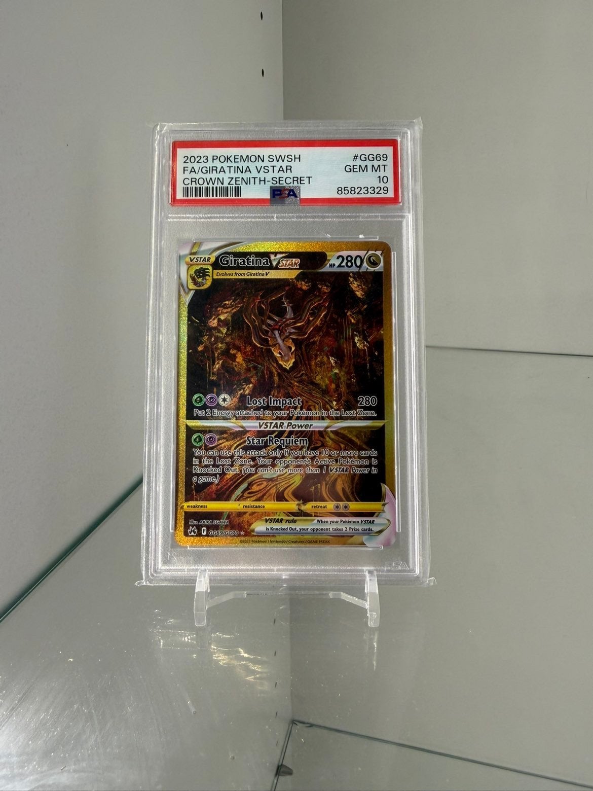 Pokémon Giratina VSTAR PSA 10, Ophalen, Zo goed als nieuw