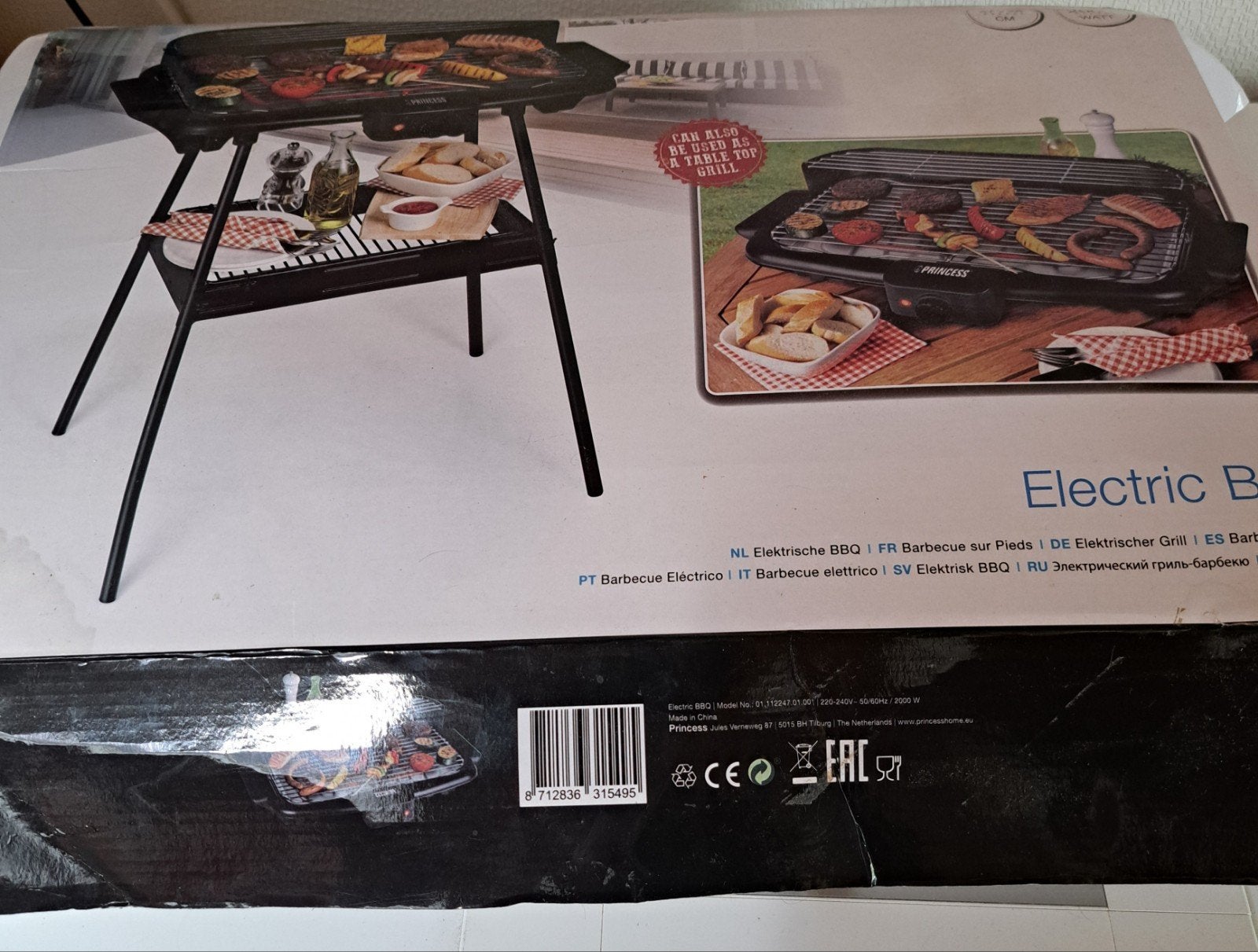 elektrische barbecue, Tuin en Terras, Elektrische barbecues, Ophalen, Zo goed als nieuw