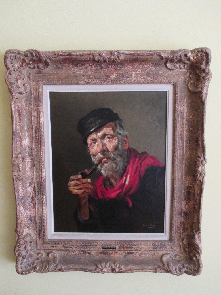 SCHILDERIJ DE BOUW, Antiquités & Art, Art | Peinture | Classique, Peint à la main, Autres sujets, Peinture à l'huile, Enlèvement