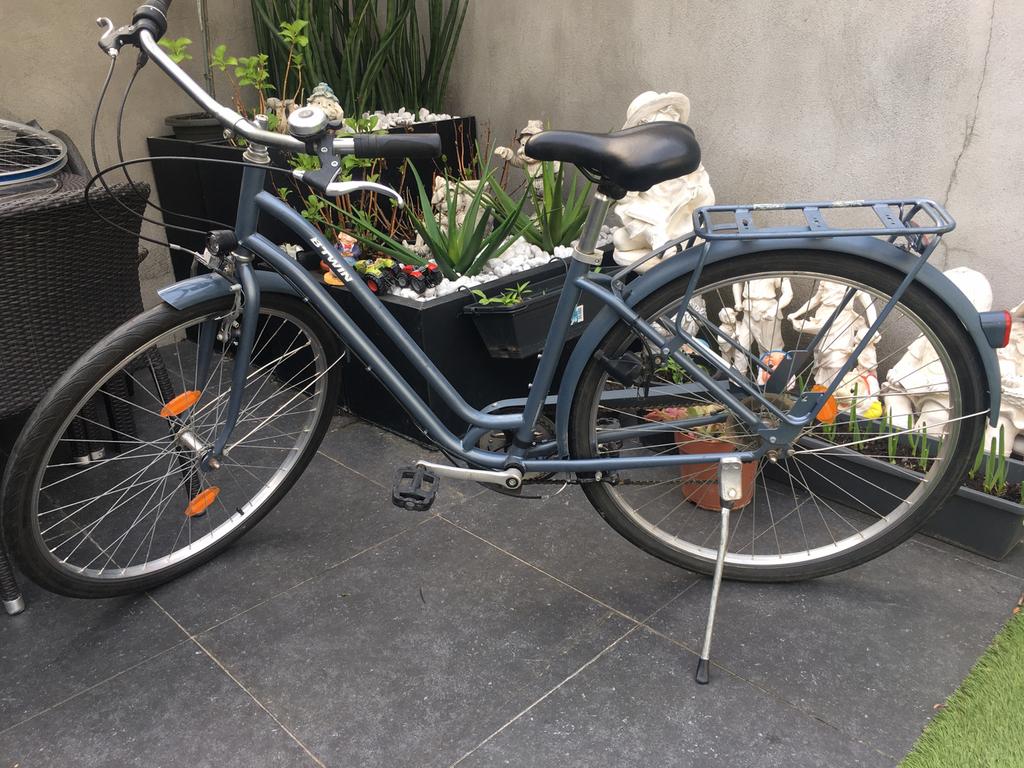 Damesfiets decatlon, Ophalen, Velgrem, 47 tot 50 cm, Versnellingen