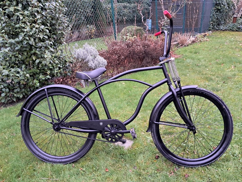 26" cruiser/chopper, Ophalen, Terugtraprem, Gebruikt, Staal