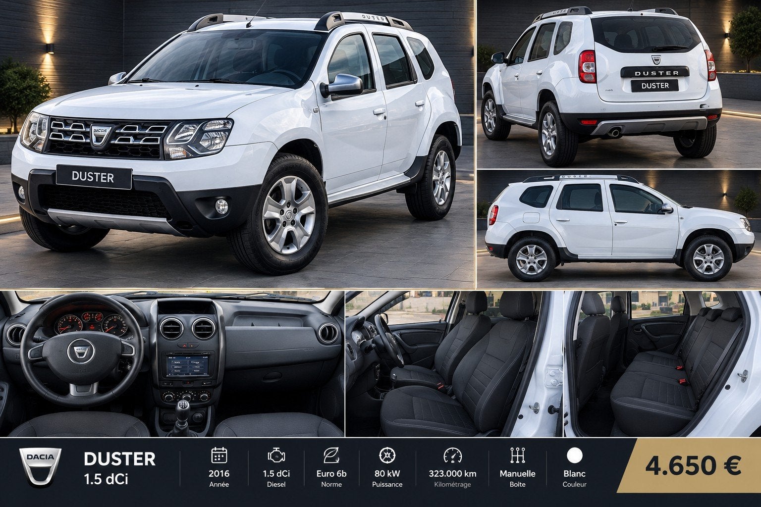DACIA DUSTER 1.5DCI EURO6, Autos, Achat, Ordinateur de bord, Euro 6, Entreprise