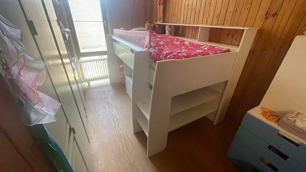 Halfhoogslaper hoogslaper kinderbed, Kinderen en Baby's, Kinderkamer | Stapelbedden en Hoogslapers, Ophalen, Gebruikt, Halfhoogslaper