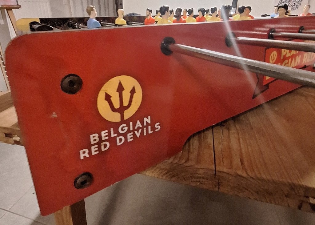 Rode Duivels Tafelvoetbal Kickertafel, Enlèvement, Utilisé