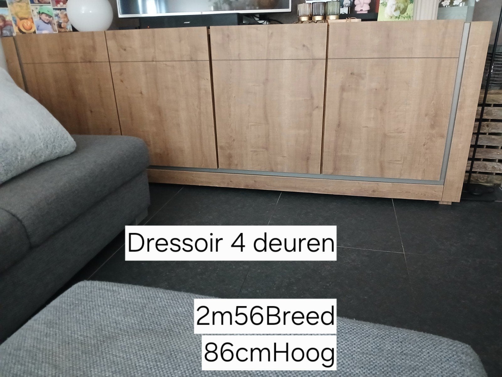 Volledige eetkamer, 8 leder stoelen, moet weg wegens verhuis, Enlèvement