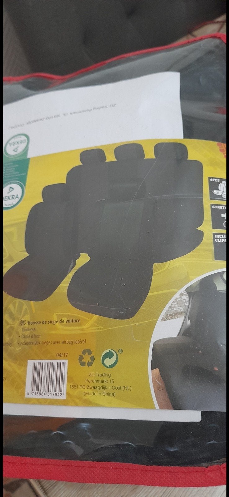 Housse pour sièges de voiture universelle, NEUF, Autos : Divers, Housses de voiture, Enlèvement