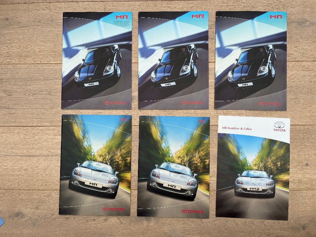 FOLDERS TOYOTA MR, Ophalen of Verzenden, Toyota
