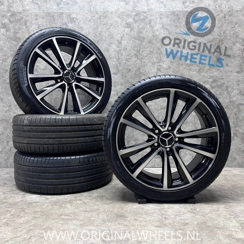 18 inch originele velgen + zomerbanden MB A B C klasse CLA, Pneus et Jantes, Pneus été, -, 18 pouces